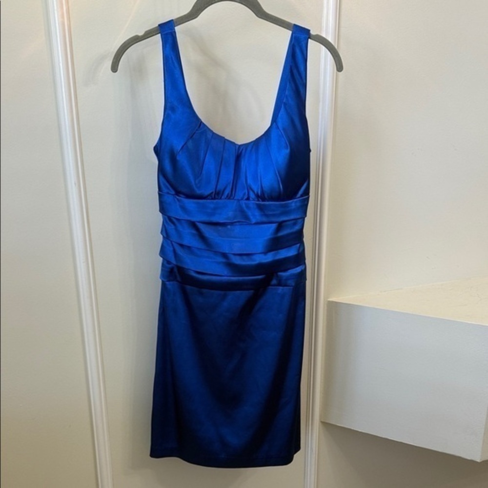 B Darlin Royal Blue Mini Dress
